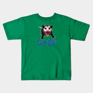 Cats Rule! ~ Possum Kids T-Shirt